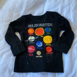 Solar System Long sleeved Ribbed T-Shirt